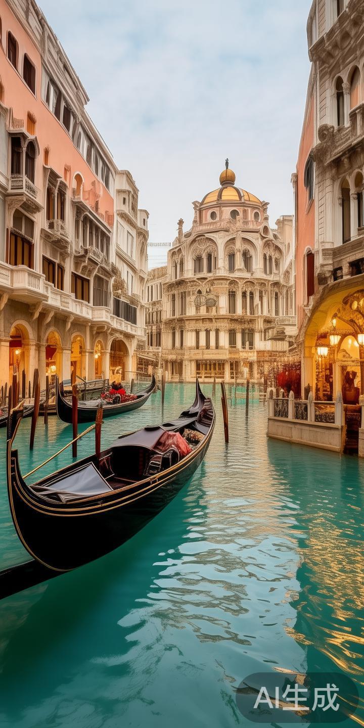 作为澳门威尼斯的核心特色，仿佛穿越到意大利水城的“