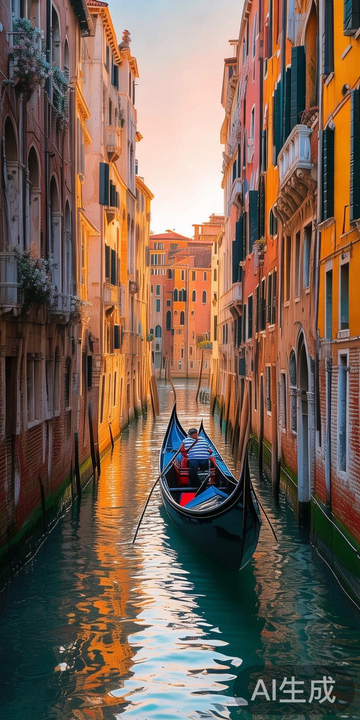 作为水上城市的代表，威尼斯以其狭窄的水巷、绚丽的建