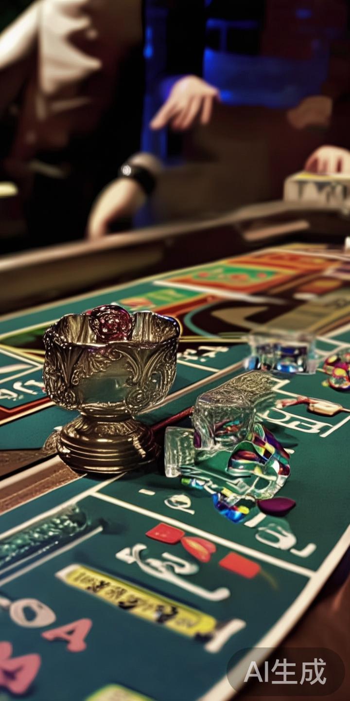 游戏使用三个色泽透明的骰子，放置在专用的骰盅中。桌